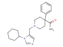 1-{1-[(1-cyclohexyl-1H-imidazol-5-yl)methyl]-4-phenyl-4-piperidinyl}ethanone