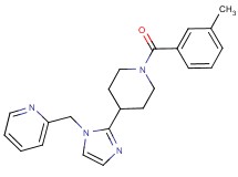 2-({2-[1-(3-methylbenzoyl)-4-piperidinyl]-1H-imidazol-1-yl}methyl)pyridine