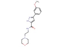 3-(3-methoxyphenyl)-N-[2-(4-morpholinyl)ethyl]-1H-pyrazole-5-carboxamide
