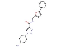 1-(cis-4-aminocyclohexyl)-N-[(5-phenyl-2-furyl)methyl]-1H-1,2,3-triazole-4-carboxamide