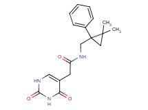 N-[(2,2-dimethyl-1-phenylcyclopropyl)methyl]-2-(2,4-dioxo-1,2,3,4-tetrahydropyrimidin-5-yl)acetamide