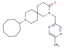 9-cyclooctyl-2-[(5-methylpyrazin-2-yl)methyl]-2,9-diazaspiro[5.5]undecan-3-one