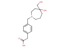 (4-{[4-hydroxy-4-(hydroxymethyl)-1-azepanyl]methyl}phenyl)acetic acid