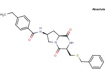 N-{(3R,7S,8aS)-3-[(benzylthio)methyl]-1,4-dioxooctahydropyrrolo[1,2-a]pyrazin-7-yl}-4-ethylbenzamide