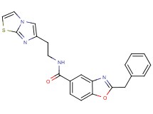 2-benzyl-N-(2-imidazo[2,1-b][1,3]thiazol-6-ylethyl)-1,3-benzoxazole-5-carboxamide