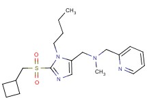 ({1-butyl-2-[(cyclobutylmethyl)sulfonyl]-1H-imidazol-5-yl}methyl)methyl(2-pyridinylmethyl)amine
