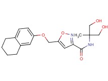 N-[2-hydroxy-1-(hydroxymethyl)-1-methylethyl]-5-[(5,6,7,8-tetrahydronaphthalen-2-yloxy)methyl]isoxazole-3-carboxamide
