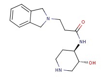 3-(1,3-dihydro-2H-isoindol-2-yl)-N-[rel-(3R,4R)-3-hydroxy-4-piperidinyl]propanamide dihydrochloride