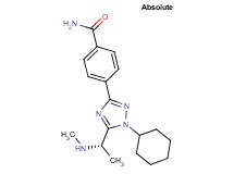 4-{1-cyclohexyl-5-[(1S)-1-(methylamino)ethyl]-1H-1,2,4-triazol-3-yl}benzamide