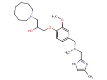 1-(1-azocanyl)-3-[2-methoxy-4-({methyl[(4-methyl-1H-imidazol-2-yl)methyl]amino}methyl)phenoxy]-2-propanol