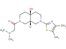 (4aS*,8aS*)-2-(N,N-dimethylglycyl)-7-(4,5-dimethyl-1,3-thiazol-2-yl)octahydro-2,7-naphthyridin-4a(2H)-ol