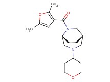 (1S*,5R*)-6-(2,5-dimethyl-3-furoyl)-3-(tetrahydro-2H-pyran-4-yl)-3,6-diazabicyclo[3.2.2]nonane