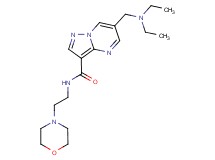 6-[(diethylamino)methyl]-N-(2-morpholin-4-ylethyl)pyrazolo[1,5-a]pyrimidine-3-carboxamide