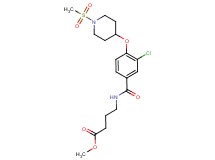 methyl 4-[(3-chloro-4-{[1-(methylsulfonyl)-4-piperidinyl]oxy}benzoyl)amino]butanoate