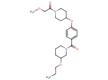 1-(4-{[1-(methoxyacetyl)-4-piperidinyl]oxy}benzoyl)-3-propoxypiperidine