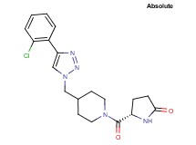 (5S)-5-[(4-{[4-(2-chlorophenyl)-1H-1,2,3-triazol-1-yl]methyl}-1-piperidinyl)carbonyl]-2-pyrrolidinone
