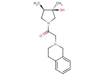 (3R*,4R*)-1-(3,4-dihydro-2(1H)-isoquinolinylacetyl)-3,4-dimethyl-3-pyrrolidinol