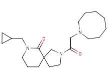 2-(azocan-1-ylacetyl)-7-(cyclopropylmethyl)-2,7-diazaspiro[4.5]decan-6-one