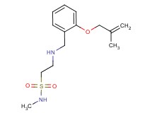 N-methyl-2-({2-[(2-methylprop-2-en-1-yl)oxy]benzyl}amino)ethanesulfonamide