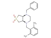 (4aR*,7aS*)-1-benzyl-4-(2,6-dimethylbenzyl)octahydrothieno[3,4-b]pyrazine 6,6-dioxide