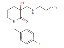 1-(4-fluorobenzyl)-3-hydroxy-3-[(propylamino)methyl]-2-piperidinone