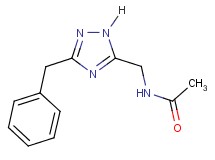 N-[(3-benzyl-1H-1,2,4-triazol-5-yl)methyl]acetamide