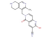 2-hydroxy-6-[(3-methyl-5,6,7,8-tetrahydro-2,7-naphthyridin-4-yl)methyl]-5-oxo-5,6-dihydro-1,6-naphthyridine-3-carbonitrile