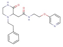 2-[3-oxo-1-(2-phenylethyl)-2-piperazinyl]-N-[2-(3-pyridinyloxy)ethyl]acetamide
