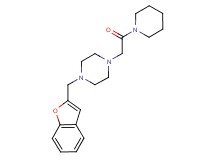 1-(1-benzofuran-2-ylmethyl)-4-[2-oxo-2-(1-piperidinyl)ethyl]piperazine