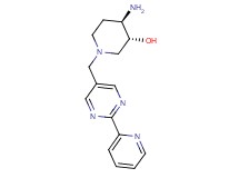 (3R*,4R*)-4-amino-1-[(2-pyridin-2-ylpyrimidin-5-yl)methyl]piperidin-3-ol