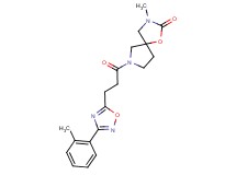 3-methyl-7-{3-[3-(2-methylphenyl)-1,2,4-oxadiazol-5-yl]propanoyl}-1-oxa-3,7-diazaspiro[4.4]nonan-2-one