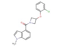 4-{[3-(2-chlorophenoxy)-1-azetidinyl]carbonyl}-1-methyl-1H-indole