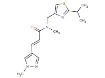 (2E)-N-[(2-isopropyl-1,3-thiazol-4-yl)methyl]-N-methyl-3-(1-methyl-1H-pyrazol-4-yl)acrylamide