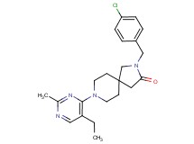 2-(4-chlorobenzyl)-8-(5-ethyl-2-methylpyrimidin-4-yl)-2,8-diazaspiro[4.5]decan-3-one
