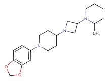 1-{1-[1-(1,3-benzodioxol-5-yl)piperidin-4-yl]azetidin-3-yl}-2-methylpiperidine
