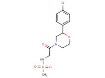 N-{2-[2-(4-chlorophenyl)morpholin-4-yl]-2-oxoethyl}methanesulfonamide