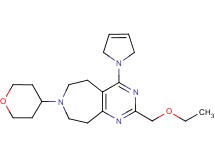 4-(2,5-dihydro-1H-pyrrol-1-yl)-2-(ethoxymethyl)-7-(tetrahydro-2H-pyran-4-yl)-6,7,8,9-tetrahydro-5H-pyrimido[4,5-d]azepine