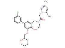 7-(3-chlorophenyl)-4-[(3,5-dimethyl-1H-pyrazol-1-yl)acetyl]-9-(tetrahydro-2H-pyran-2-ylmethoxy)-2,3,4,5-tetrahydro-1,4-benzoxazepine