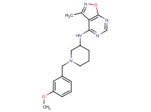 N-[1-(3-methoxybenzyl)-3-piperidinyl]-3-methylisoxazolo[5,4-d]pyrimidin-4-amine