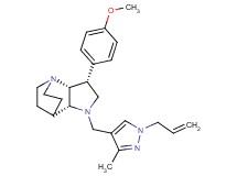 (3R*,3aR*,7aR*)-1-[(1-allyl-3-methyl-1H-pyrazol-4-yl)methyl]-3-(4-methoxyphenyl)octahydro-4,7-ethanopyrrolo[3,2-b]pyridine