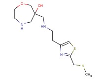 6-{[(2-{2-[(methylthio)methyl]-1,3-thiazol-4-yl}ethyl)amino]methyl}-1,4-oxazepan-6-ol dihydrochloride