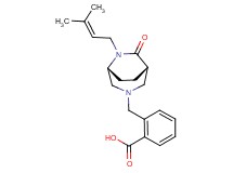 2-{[(1S*,5R*)-6-(3-methylbut-2-en-1-yl)-7-oxo-3,6-diazabicyclo[3.2.2]non-3-yl]methyl}benzoic acid
