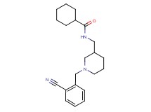 N-{[1-(2-cyanobenzyl)piperidin-3-yl]methyl}cyclohexanecarboxamide