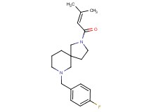 7-(4-fluorobenzyl)-2-(3-methyl-2-butenoyl)-2,7-diazaspiro[4.5]decane
