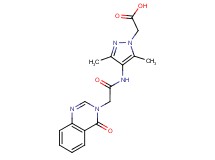 (3,5-dimethyl-4-{[(4-oxoquinazolin-3(4H)-yl)acetyl]amino}-1H-pyrazol-1-yl)acetic acid