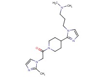 N,N-dimethyl-3-(2-{1-[(2-methyl-1H-imidazol-1-yl)acetyl]piperidin-4-yl}-1H-imidazol-1-yl)propan-1-amine
