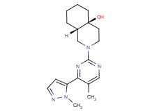 (4aS*,8aS*)-2-[5-methyl-4-(1-methyl-1H-pyrazol-5-yl)pyrimidin-2-yl]octahydroisoquinolin-4a(2H)-ol