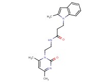 N-[2-(4,6-dimethyl-2-oxopyrimidin-1(2H)-yl)ethyl]-3-(2-methyl-1H-indol-1-yl)propanamide
