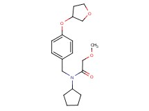 N-cyclopentyl-2-methoxy-N-[4-(tetrahydro-3-furanyloxy)benzyl]acetamide