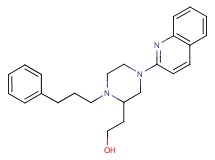 2-[1-(3-phenylpropyl)-4-(2-quinolinyl)-2-piperazinyl]ethanol